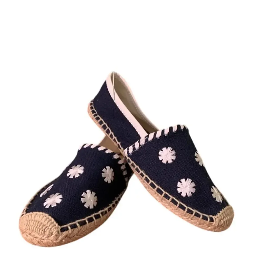 NWT Jack Rogers Kids' Midnight Navy Miss Palmer Espadrille Flats Size 4M